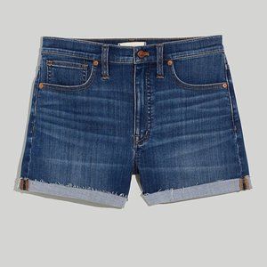High-Rise Denim Shorts in Danny Wash: TENCEL™ Denim Edition